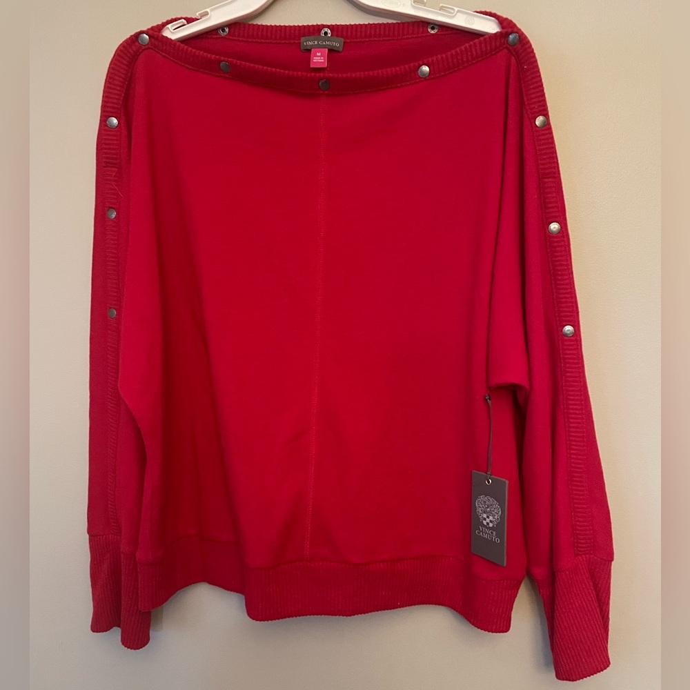 Vince camuto snap sleeve sweater